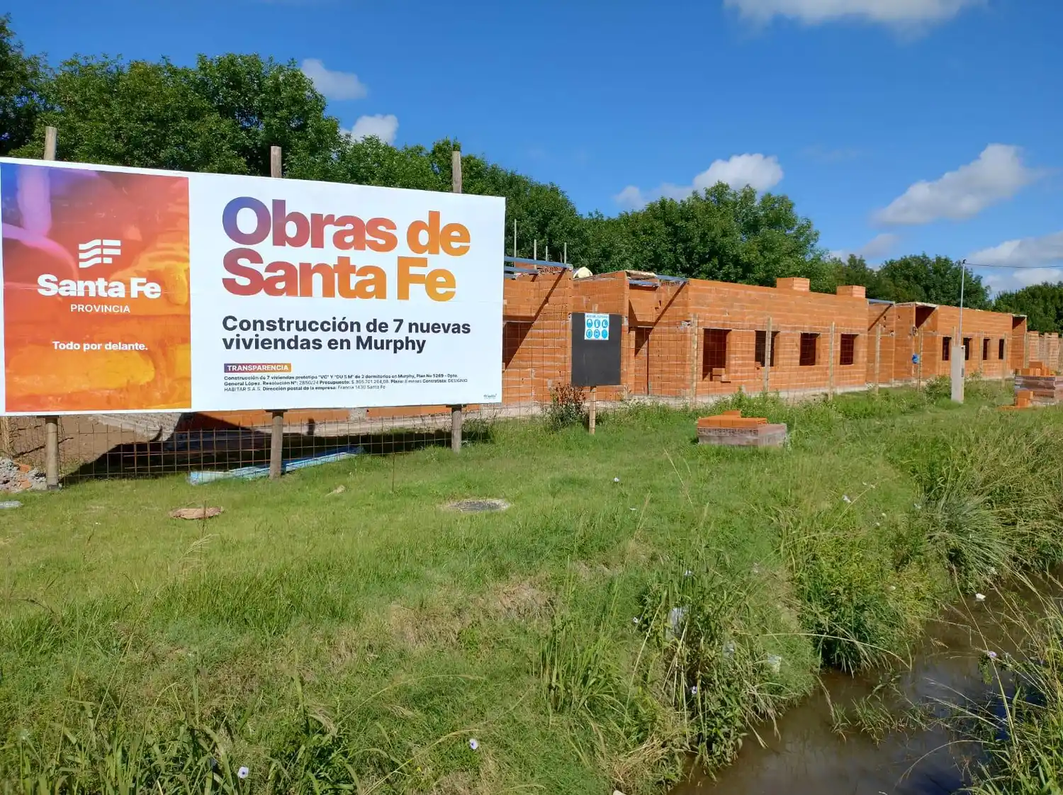 Avanzan las obras en Murphy