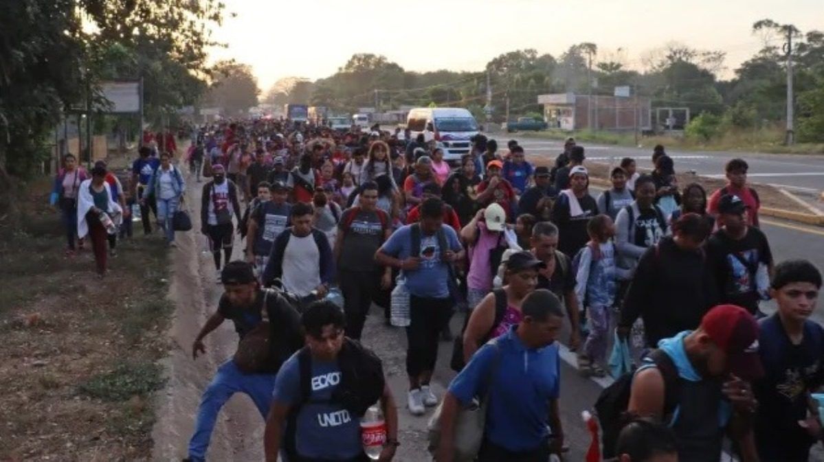 VENEZOLANOS ESPERANZADOS: caravana de 2.000 migrantes salió del sur de México con destino a EE.UU.