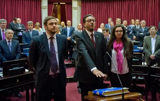 Guastavino y Kunath juraron en el Senado Nacional
