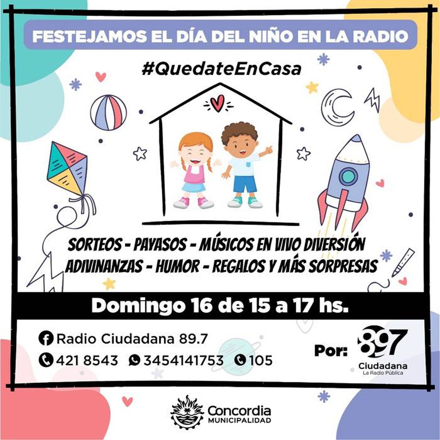 Este domingo, festejá el Día  del Niño desde tu casa con  Crocante en la radio