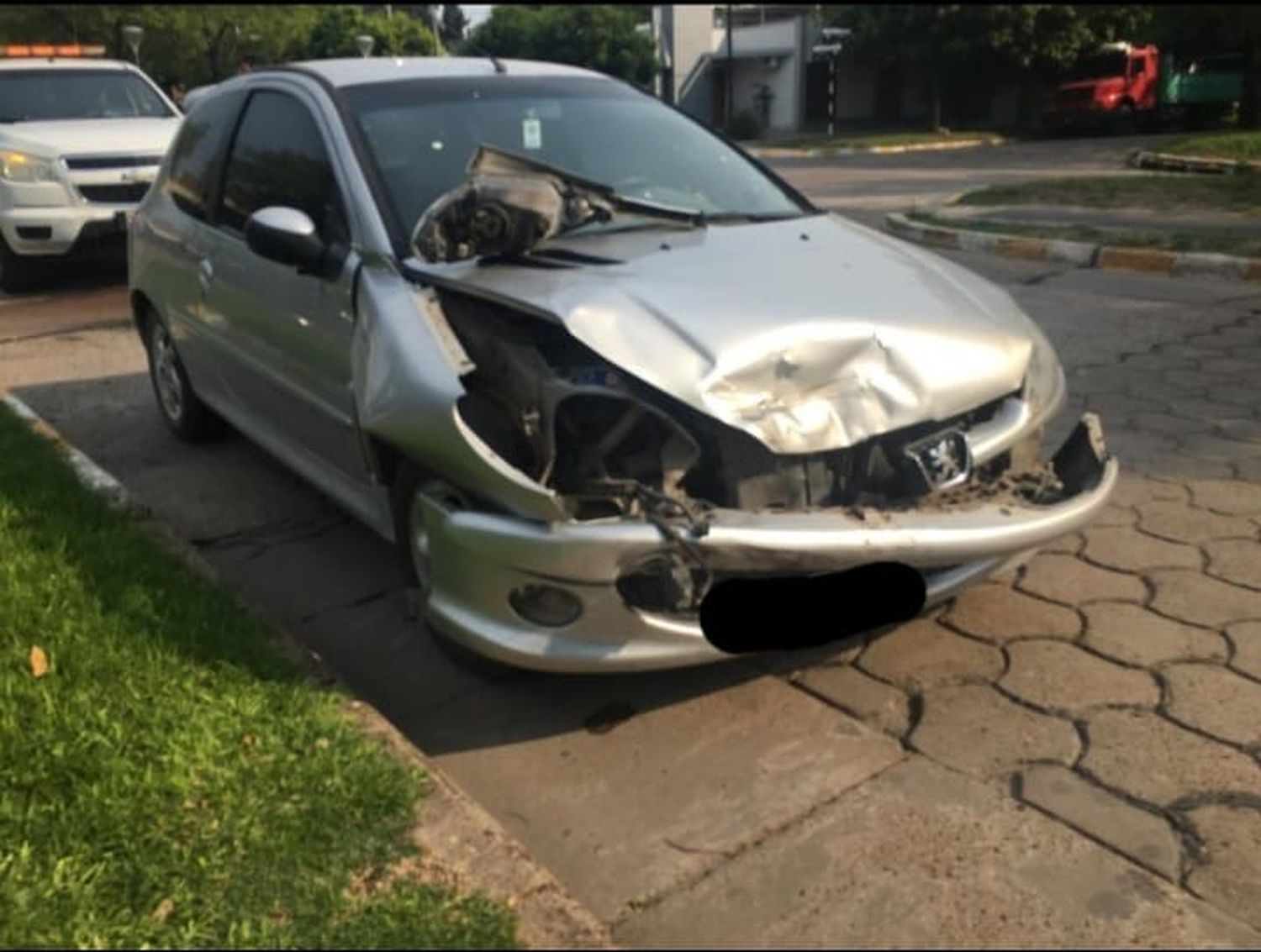 Choque en una esquina céntrica de Crespo