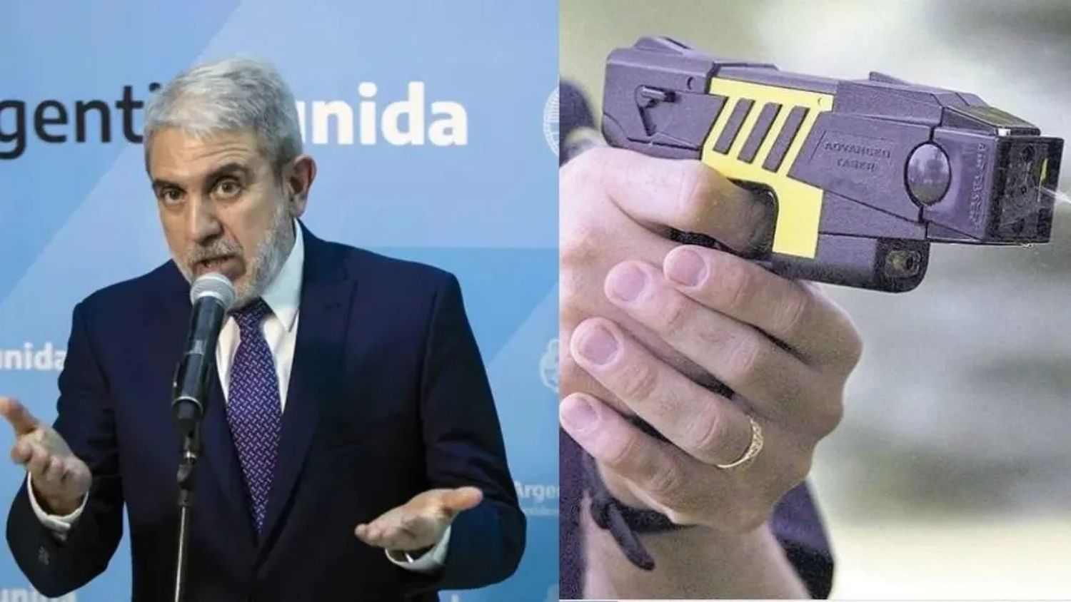 Tras el crimen de la policía de Almirante Brown, Aníbal Fernández confirmó el ingreso al país de las pistolas Taser