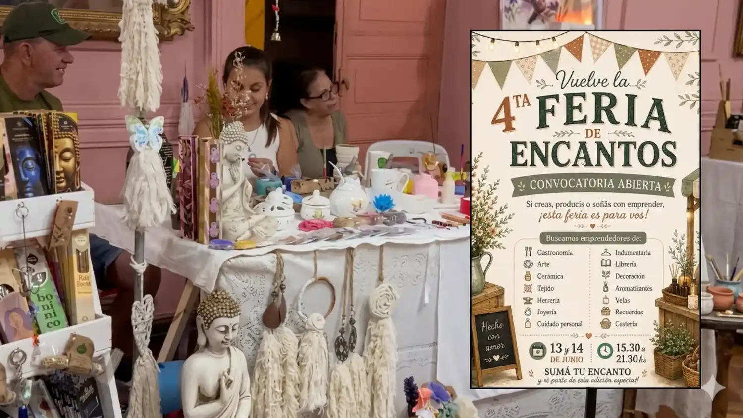 Preparan la 4ª Feria de Encantos: edición especial destinada a los emprendedores