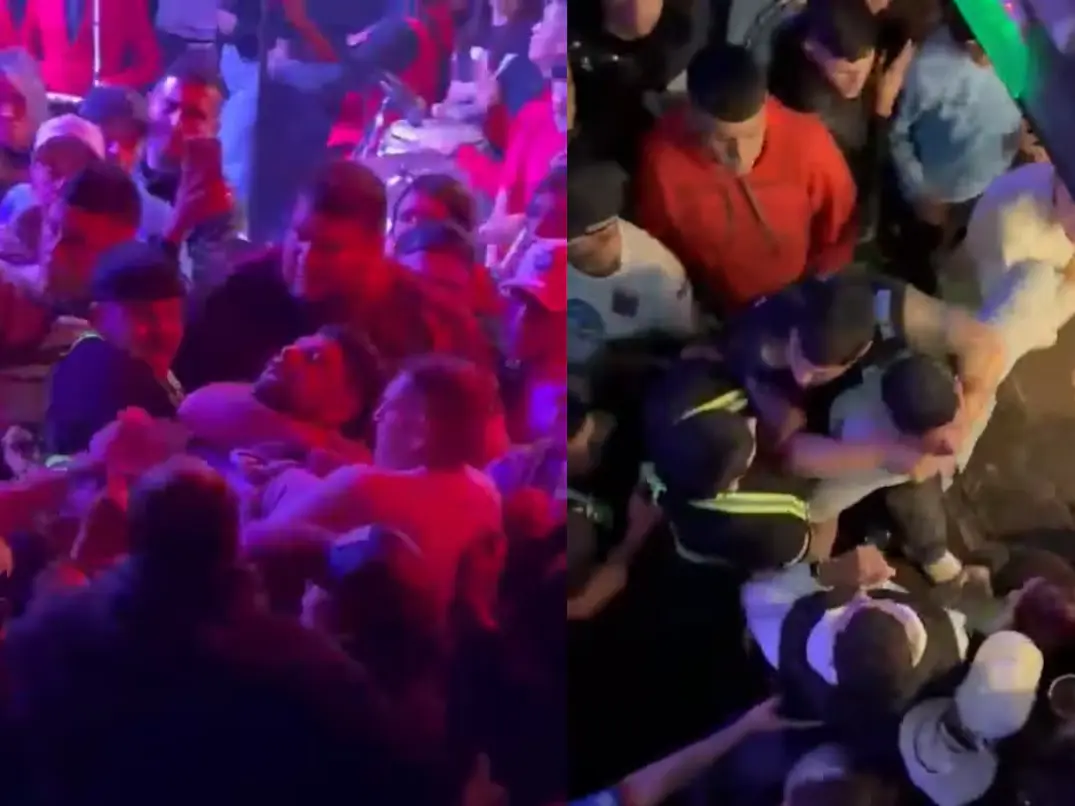 Néstor Ortigoza se peleó en un boliche. Foto: captura de pantalla.