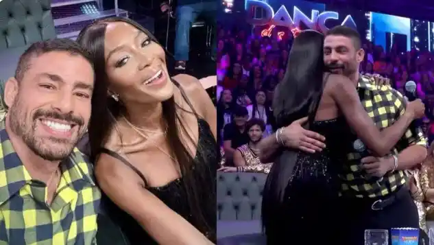 Naomi Campbell y Cauã Reymond se reencuentran