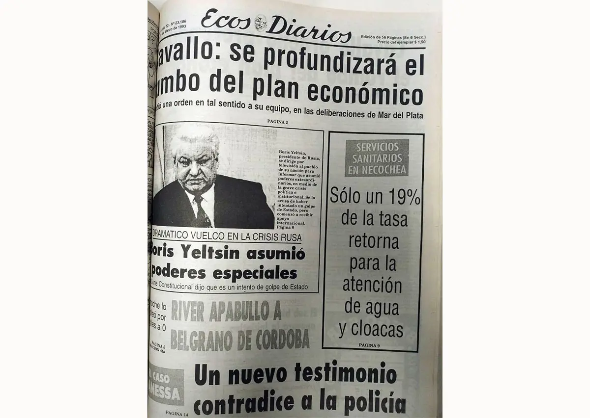 Lunes 22 de marzo de 1993