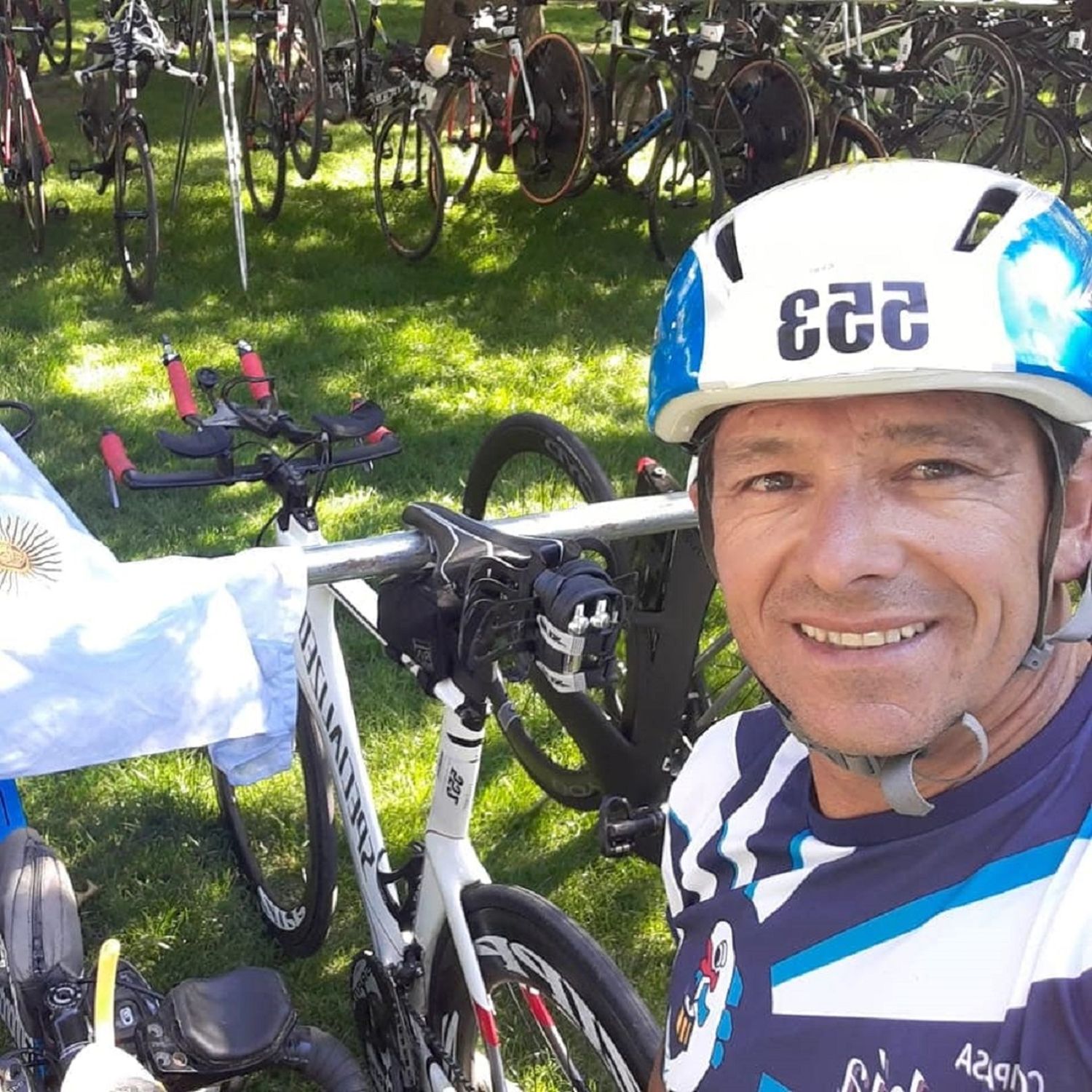 El atleta Pichi Fariña está varado en Estados Unidos tras disputar un Ironman