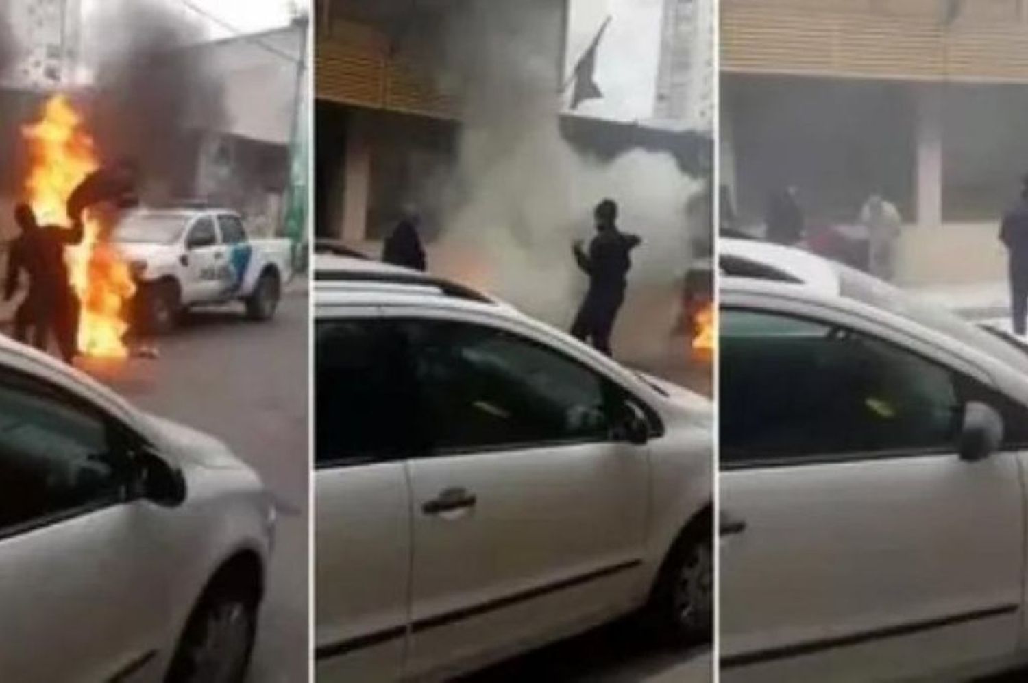 Un hombre se prendió fuego