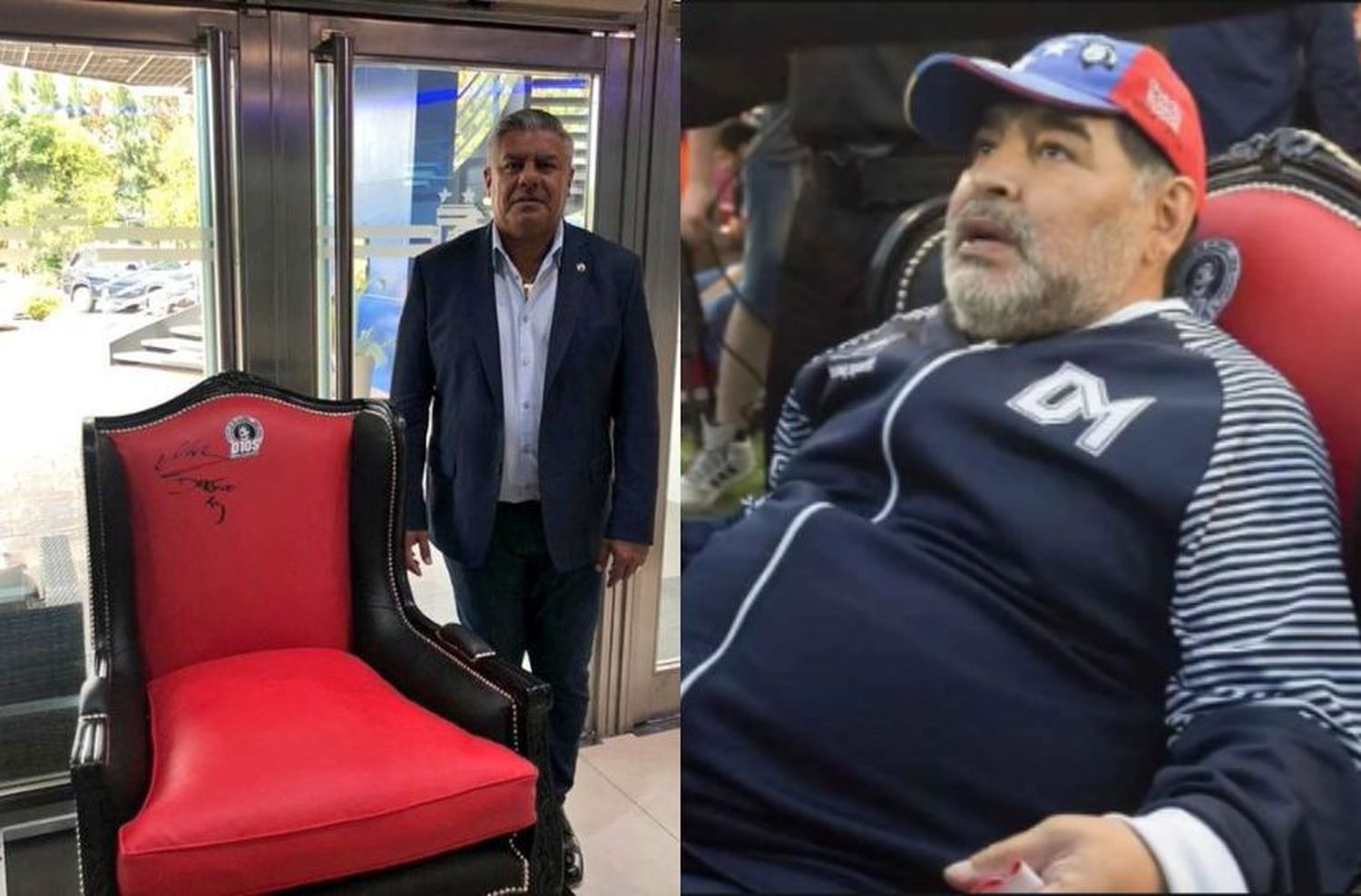 El trono que Maradona usó en el partido de Newell’s ante Gimnasia fue a parar a un sitio muy especial