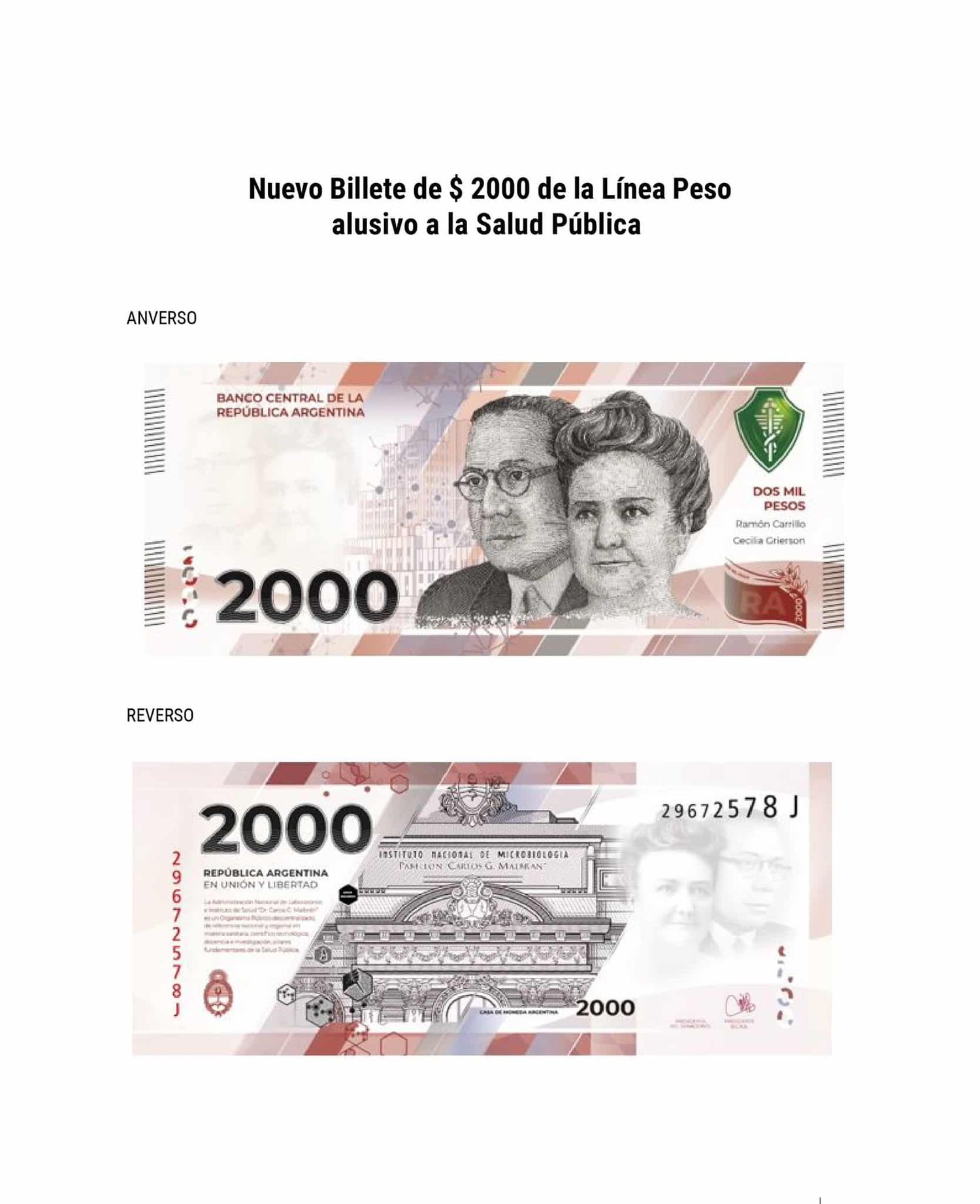 Cómo saber si un billete de $2.000 no es trucho