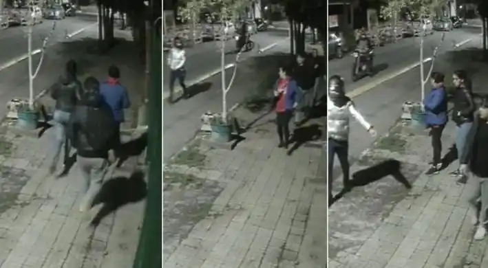 Dos chicas y un joven fueron acorralados por ladrones, pero las reconocieron y escaparon