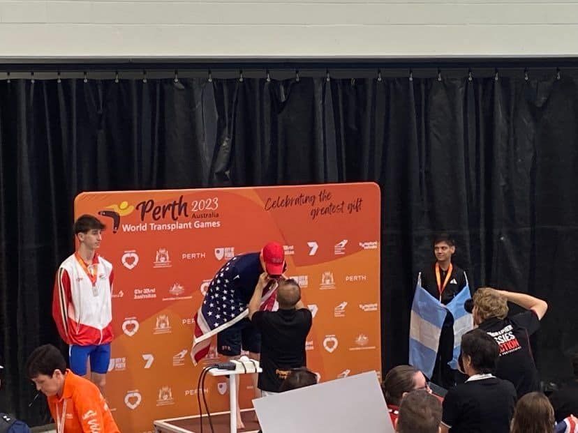 Julián Gómez obtuvo tres medallas en el Mundial de Trasplantados