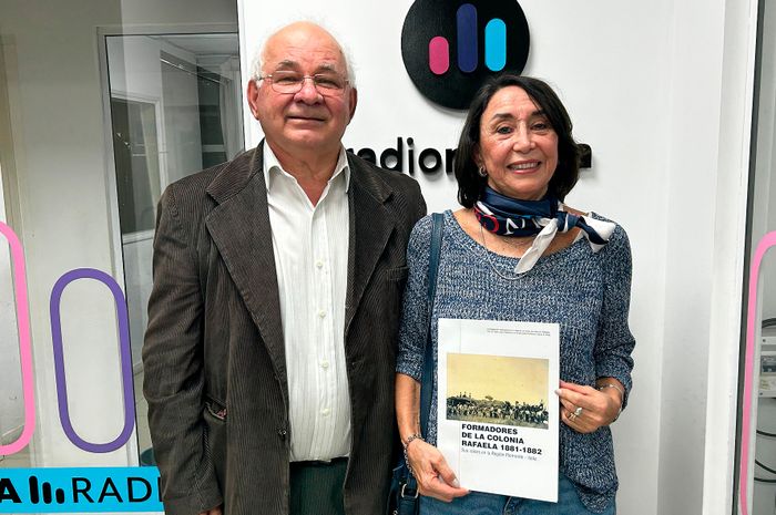 Italo Cassina y Juana Elías - escritor	Presentaron un libro con nuevos datos sobre la formación de Rafaela - 2
