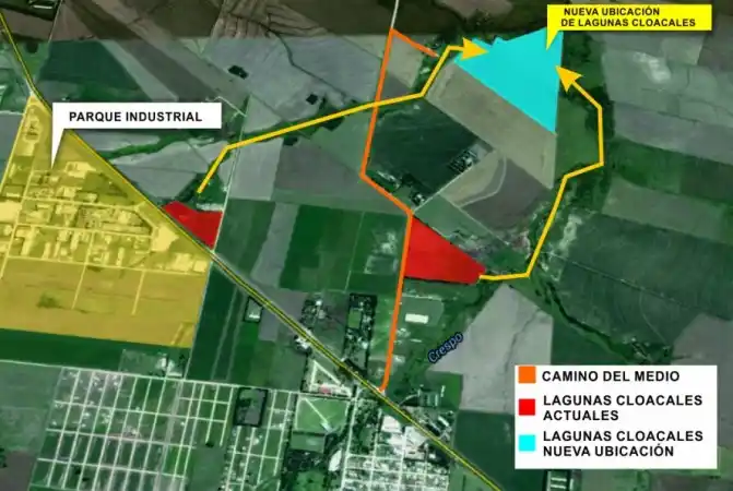 Se adjudicará la obra de traslado y ampliación lagunas cloacales