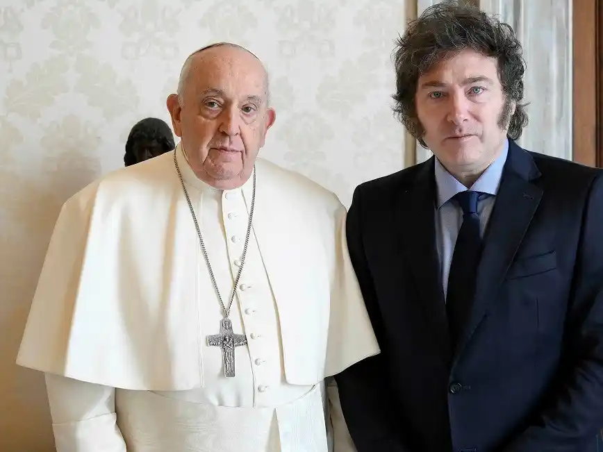 Francisco y Javier Milei.