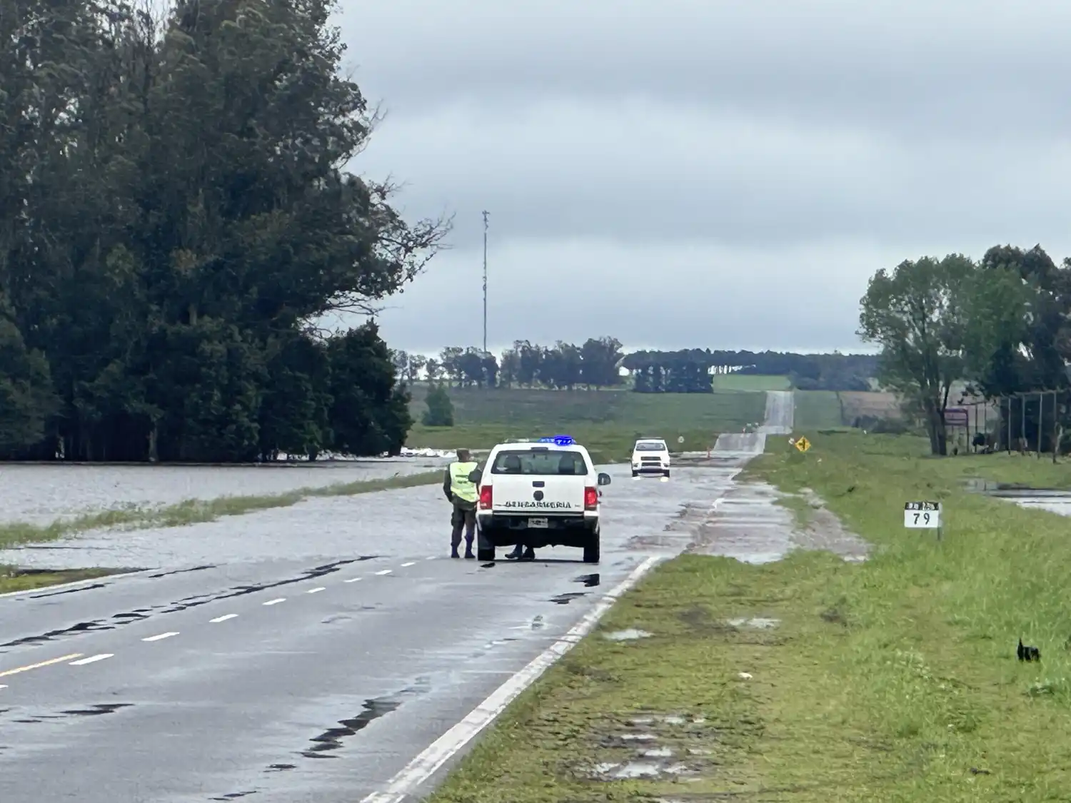 La ruta, en las primeras horas del lunes - Foto: RADIO GABAL