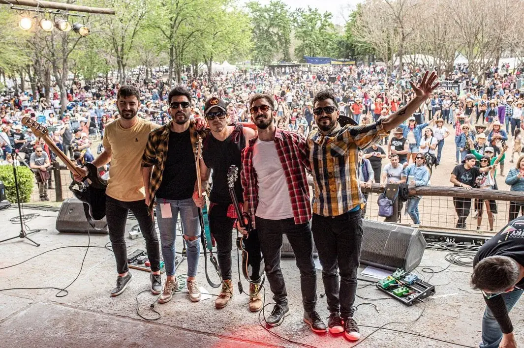 Ciervo Tapera, tras tocar en el San Pedro Country Music Festival 2026. Foto: Claudio Camacho.