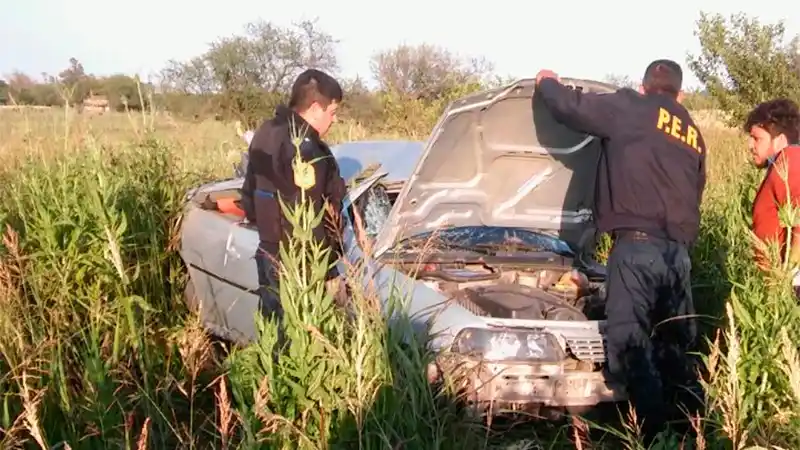 Volcó en un camino vecinal que une Tabossi con Viale