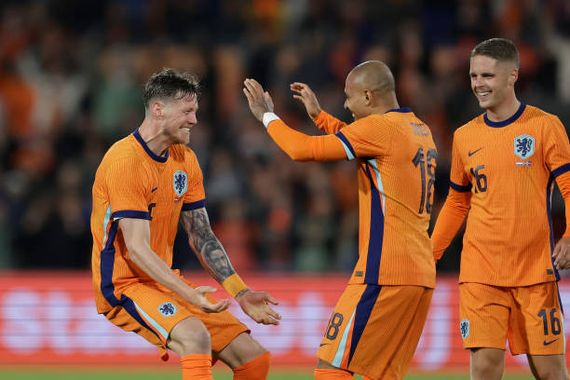 Países Bajos goleó en la previa de la Eurocopa