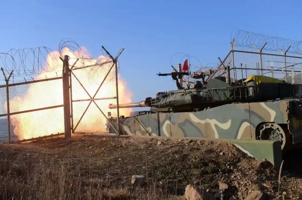 Misiles contra dos islas de Corea del Sur