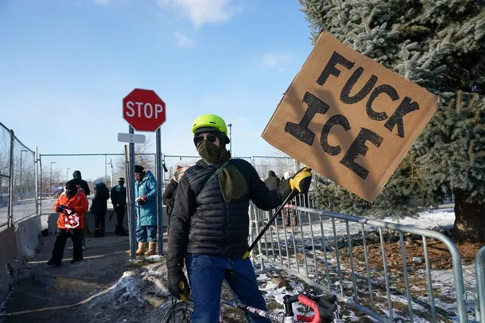 Protesta frente a las oficinas de ICE en Minneapolis, Minnesota, EFE
