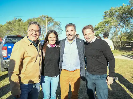 Vallota en un encuentro del PRO en Chascomús