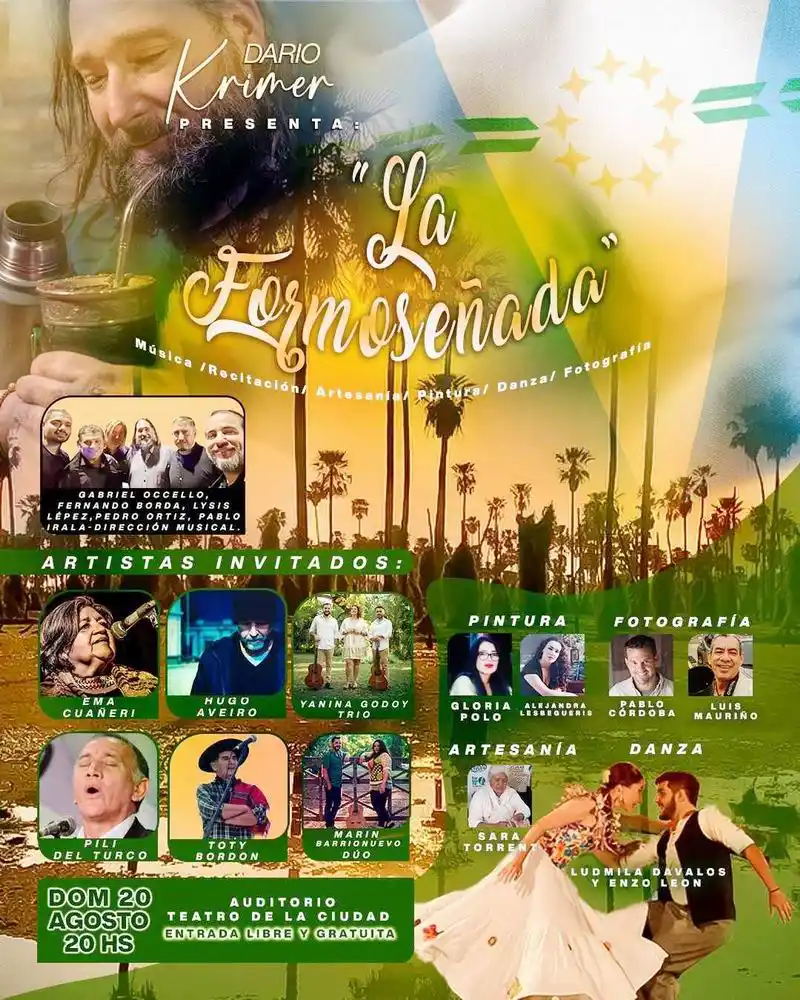 Teatro de la Ciudad: La Formoseñada se
presentará con una variada oferta cultural