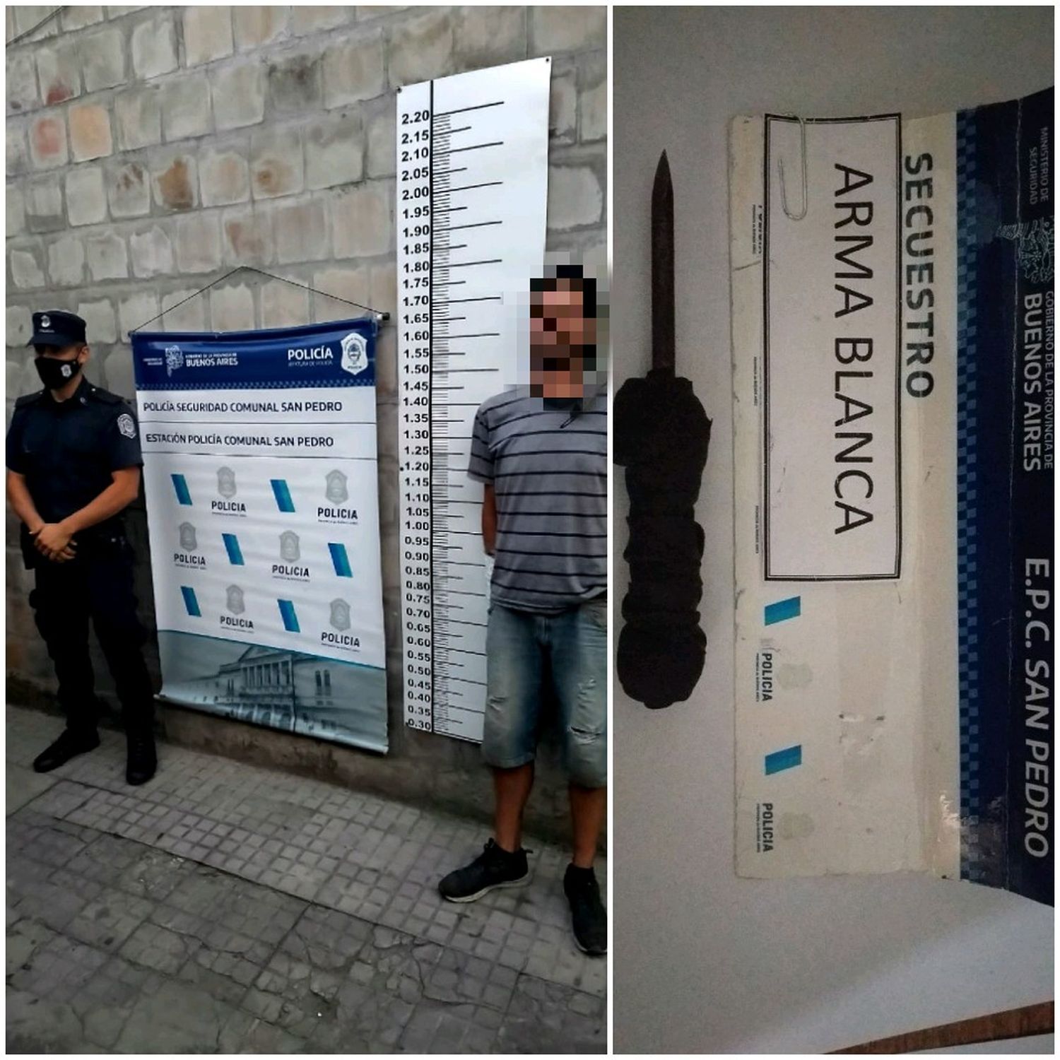 Violó una restricción perimetral, amenazó a su padre con un punzón y lo detuvieron