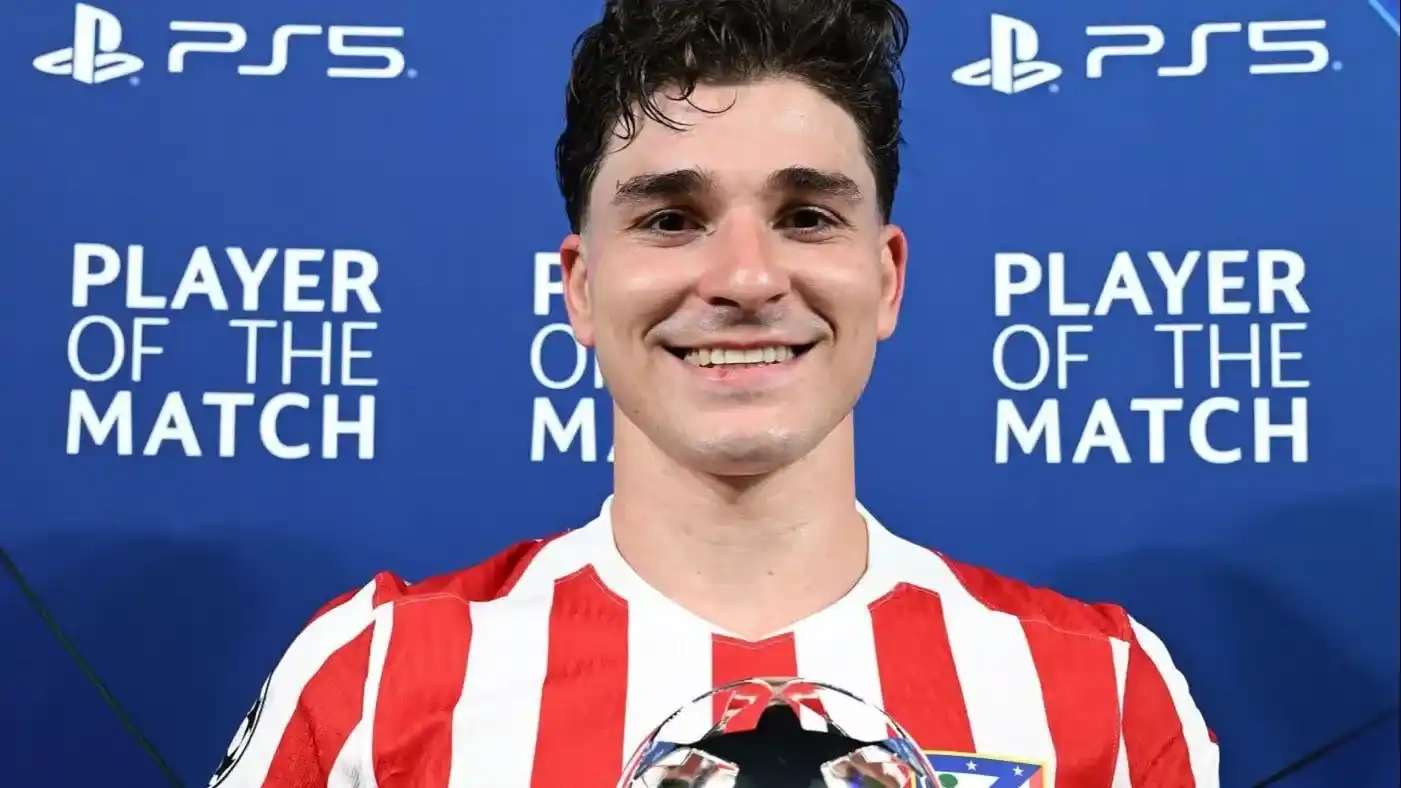 Julián Álvarez brilló en el partido de ida.