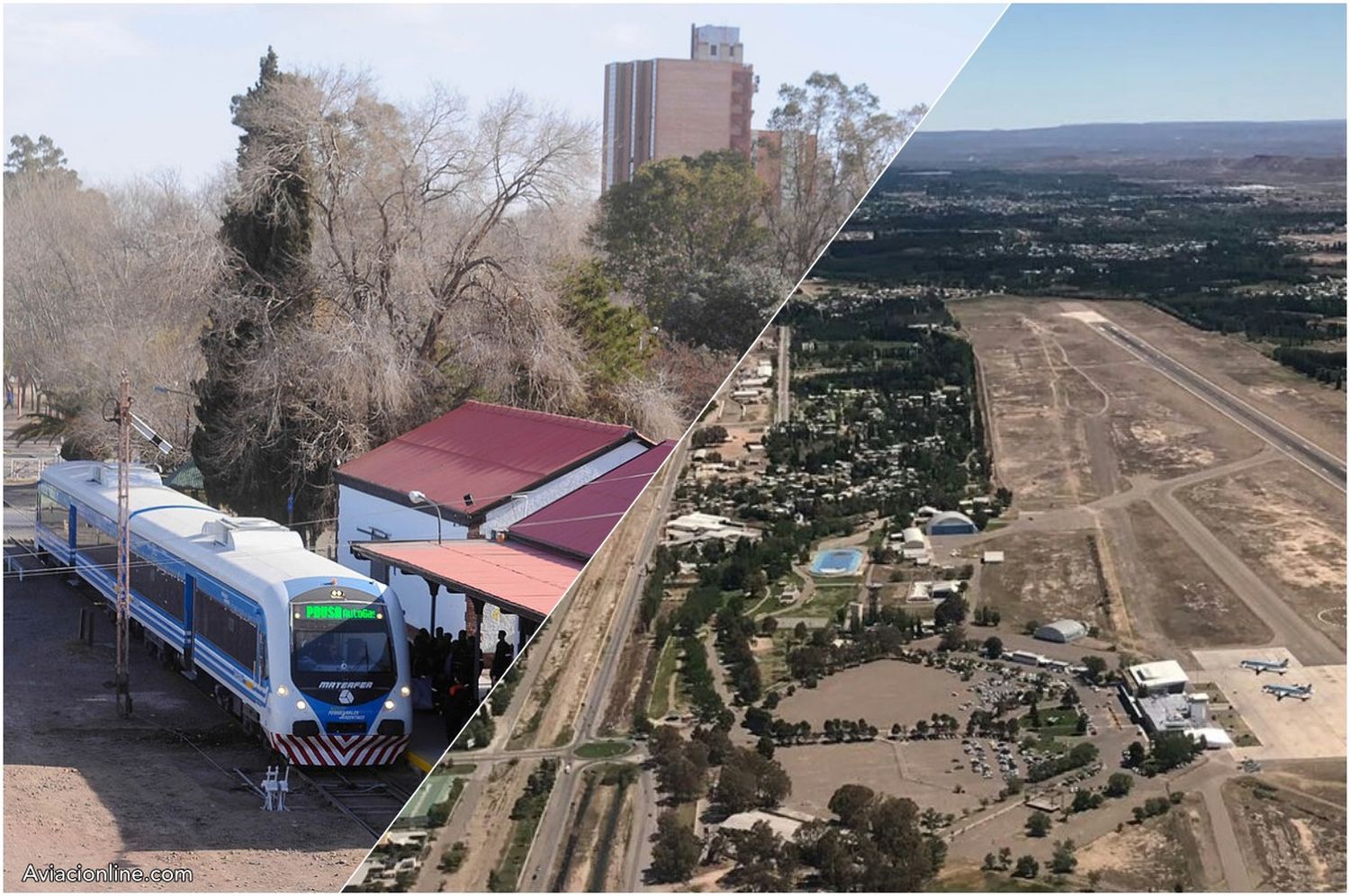 El aeropuerto de Neuquén tendrá conexión ferroviaria con la ciudad