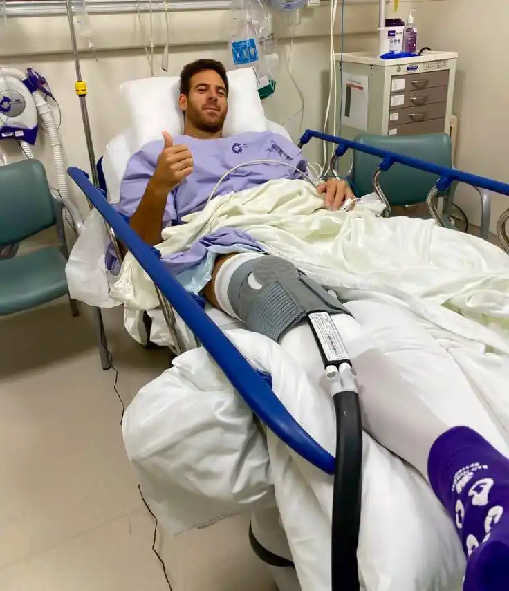 Del Potro recibió el alta tras una nueva operación