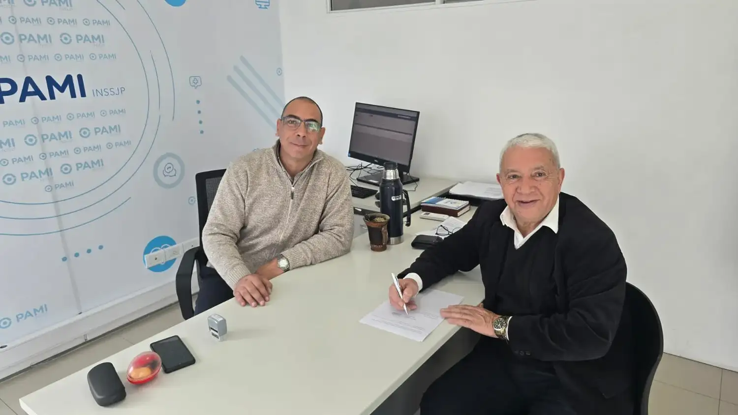 Raúl Escudero brindó detalles de la firma del convenio entre Amemt y PAMI.