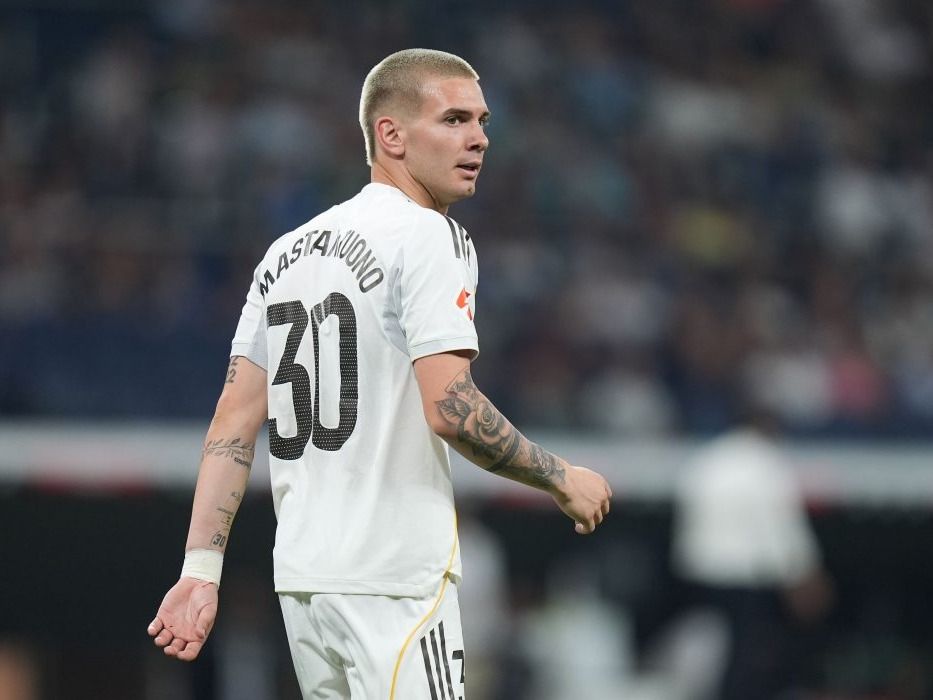 Mastantuono debutó con 18 años en el Real Madrid.Foto:Angel Martinez/Getty Images)