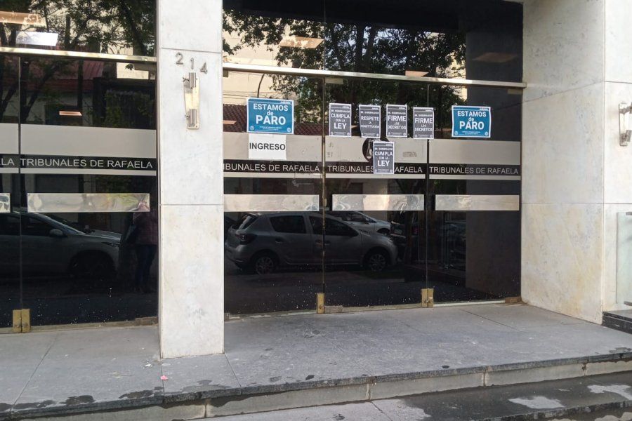 Adhesión total al paro judicial en Rafaela y en las demás localidades de la provincia