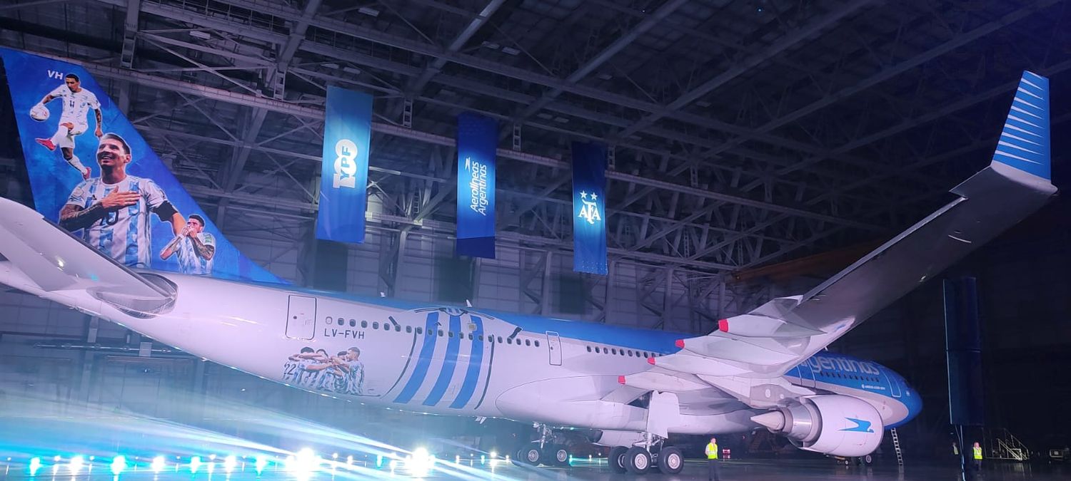 Aerolíneas Argentinas presents its World Cup aircraft