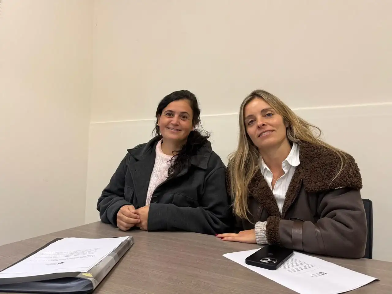 Renata Di Battista y Paula Molina, del Centro de Agrimensores.