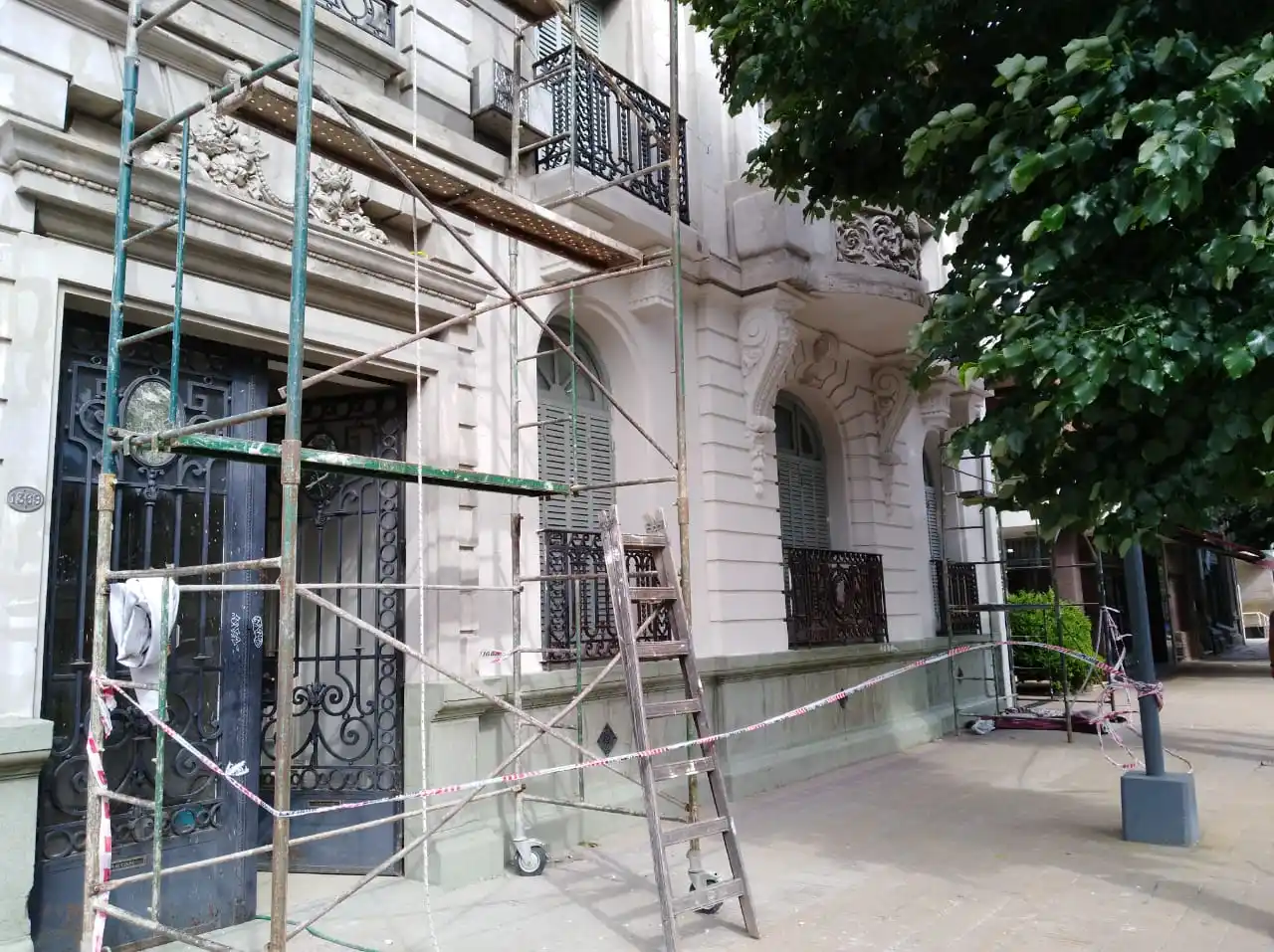 Reformas en la casa del presidente Macri en Tandil