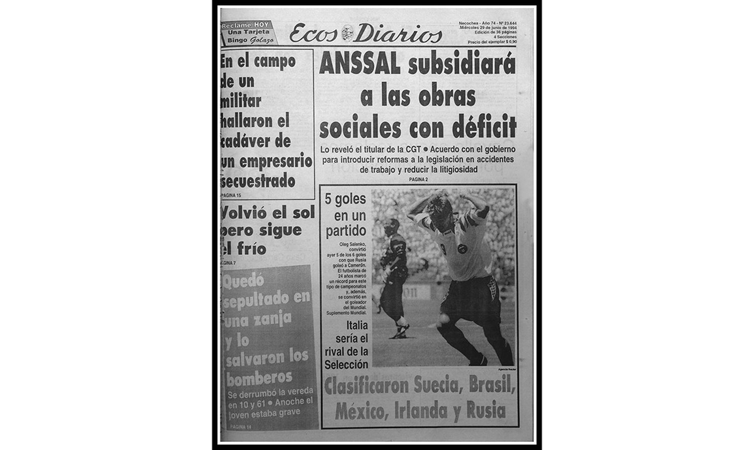 Miércoles 29 de junio 1994