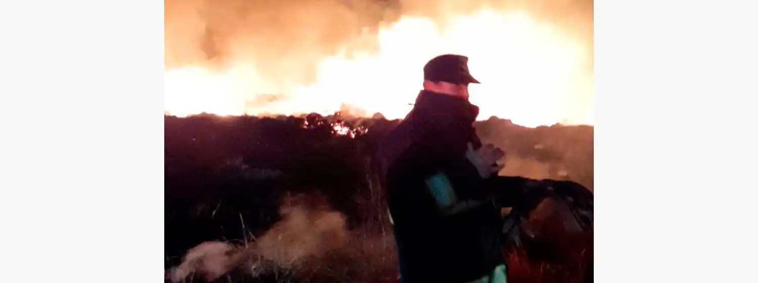Video: importante incendio en la reserva de Mar Chiquita