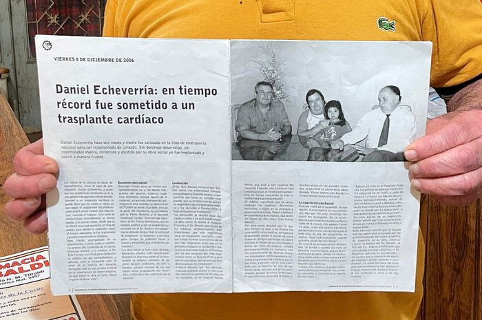 Daniel Echeverría - Paciente trasplantado Le dieron 10 días de vida y el 23 de septiembre se cumplió 19 años de la operación que le salvó la vida - 1