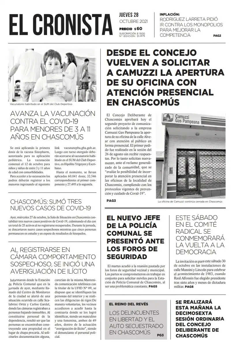 Tapa 28 octubre 2021