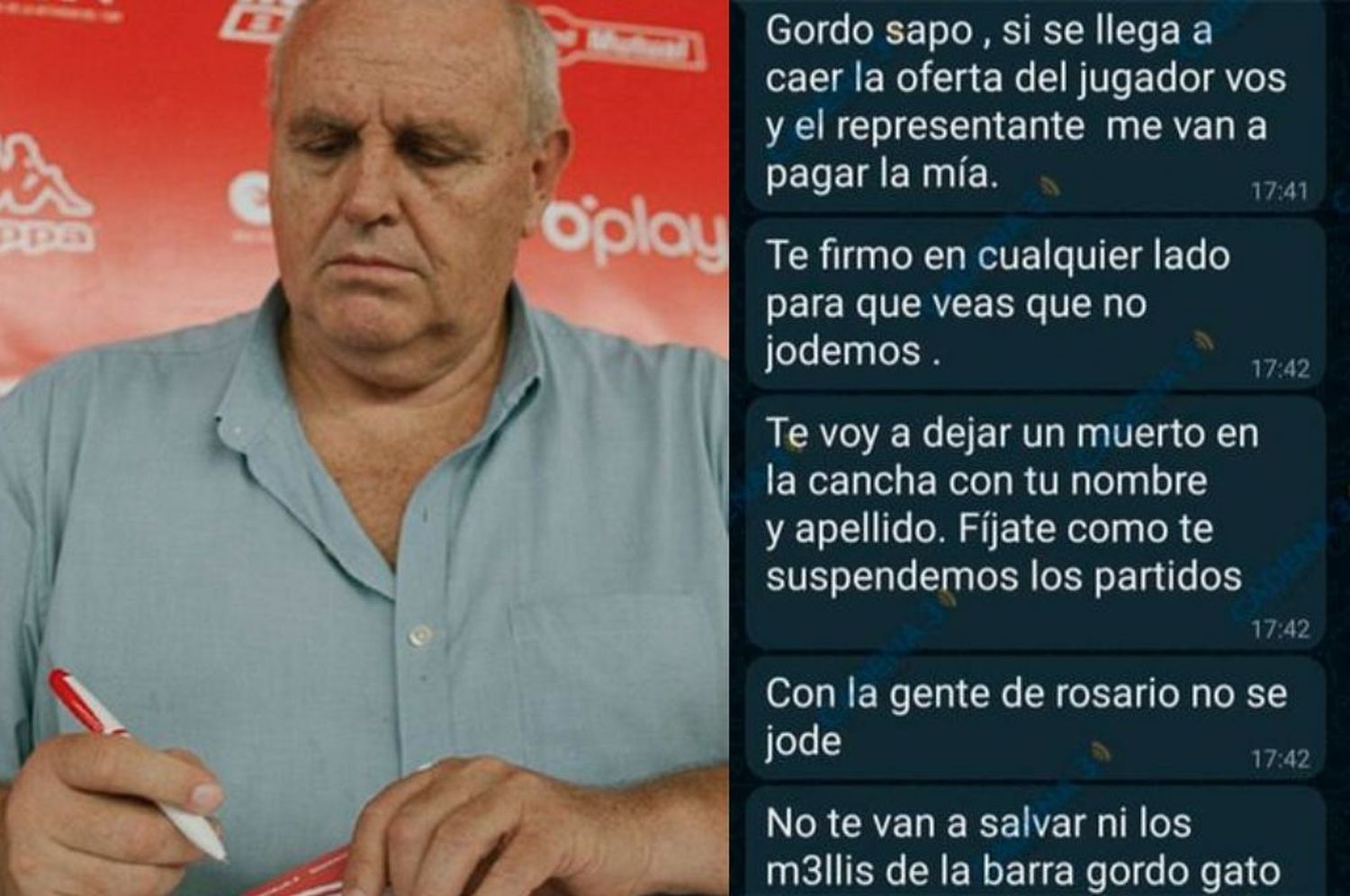 La presentación de la denuncia se realizó a través de su abogado, Horacio Coutaz