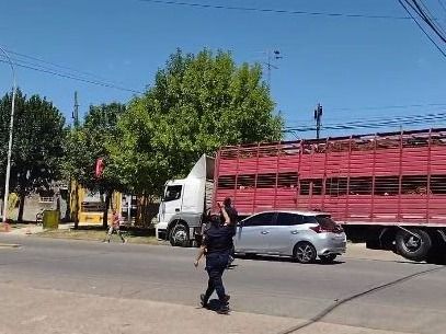 La Policía intervino rápidamente en el percance vial.