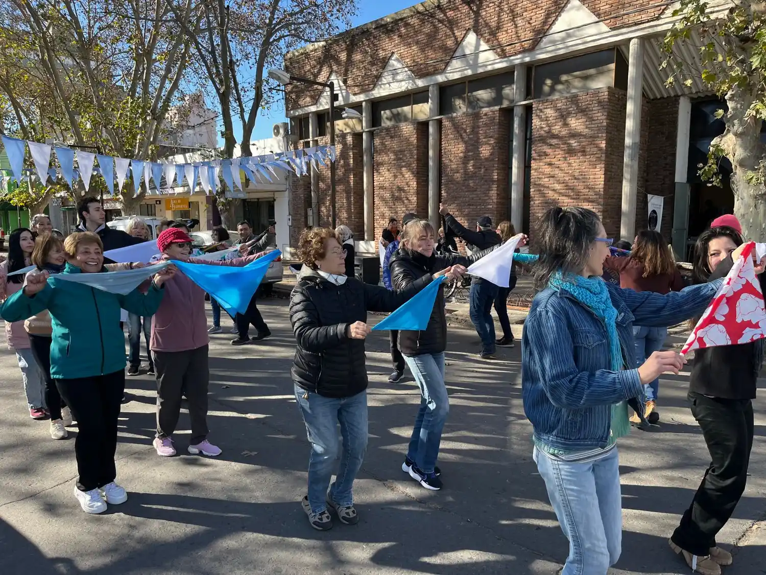 El ensayo en calle Mitre a metros de Avenida Casey.