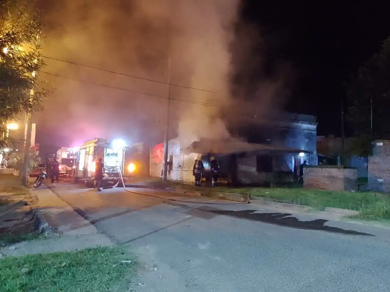 Se incendió una vivienda