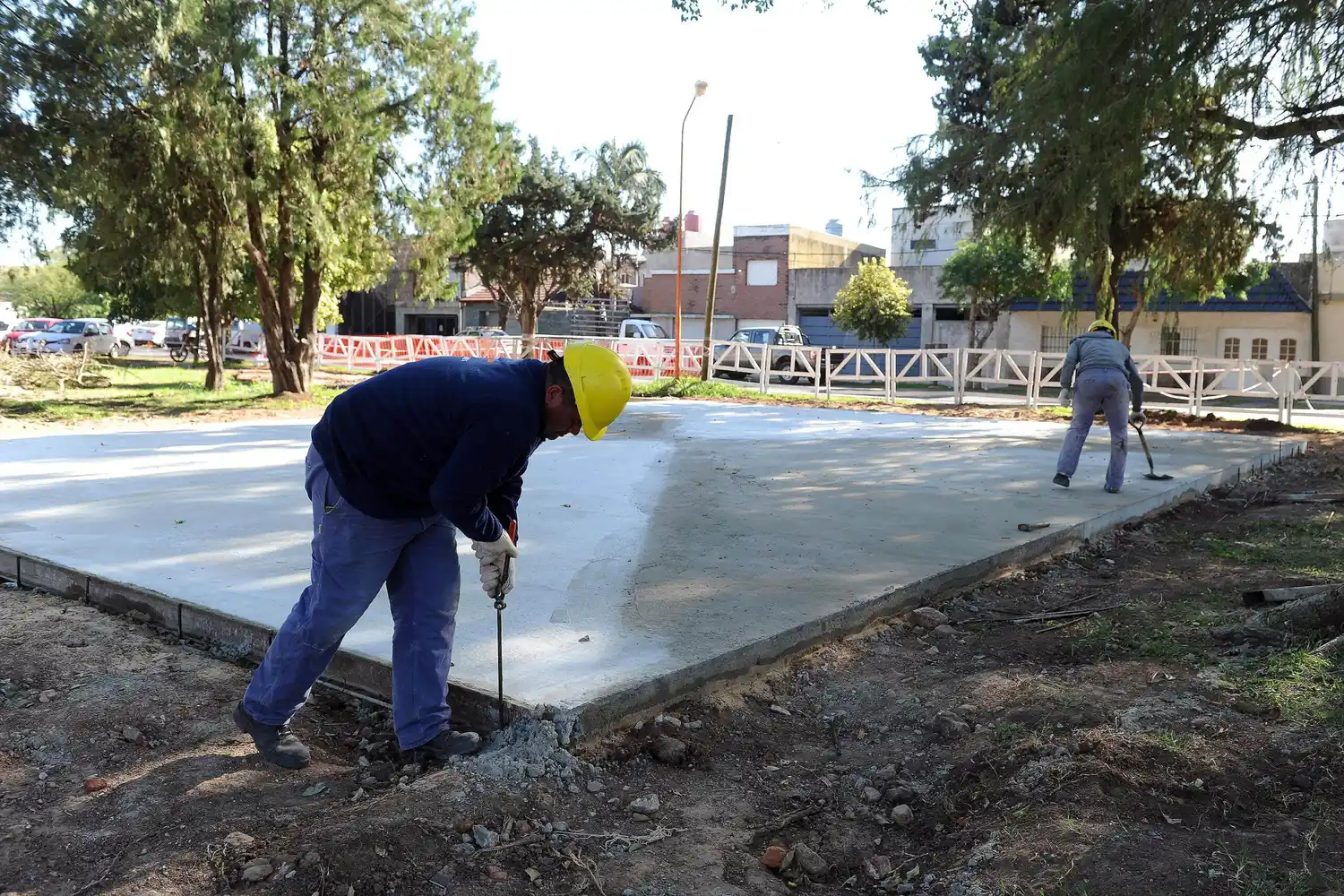 Avanzan las obras en la plaza Chaplín y la conexión con el Paseo Escalante de la ciudad de Santa Fe