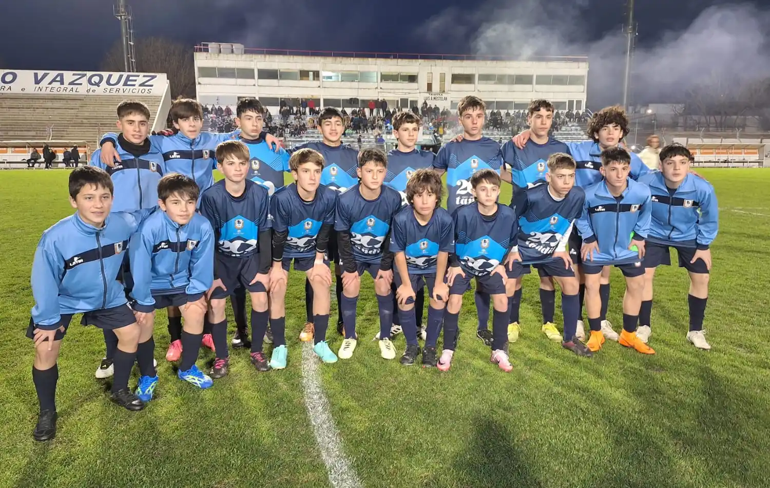FOTO LIGA TANDILENSE DE FÚTBOL El seleccionado local Sub 13.