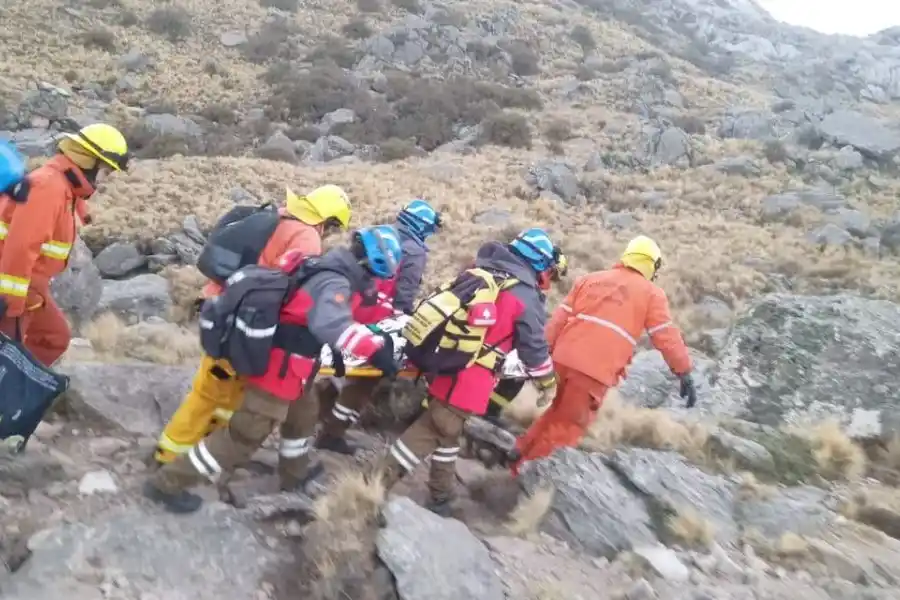 Rescataron a un rafaelino en el cerro Champaquí