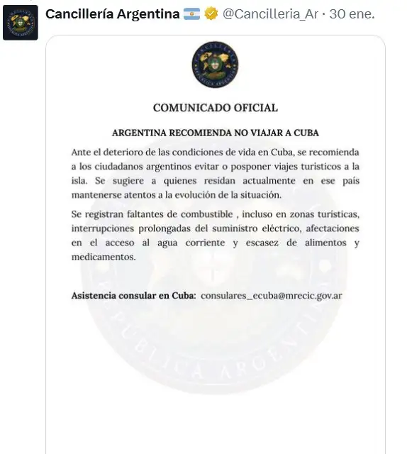 Cancillería recomienda no viajar a Méjico