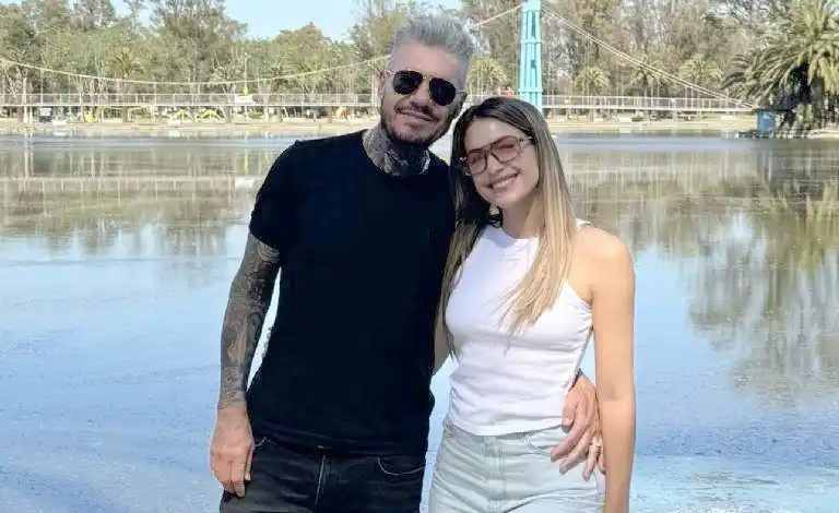 Marcelo Tinelli y Milett Figueroa. En Bolívar